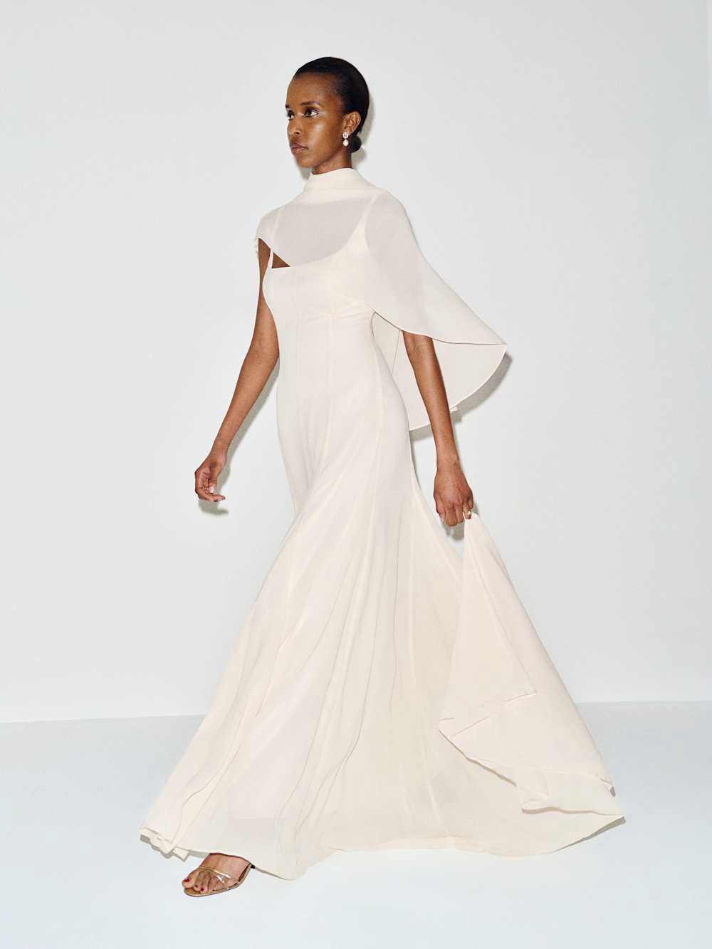 New Reformation Sirinda fior di latte Dress Elegant Ivory bridal dress, max gown